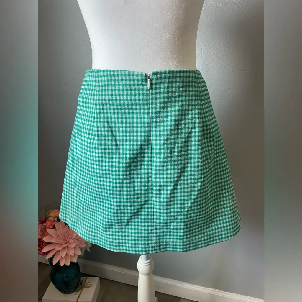Y2K Retro Urban Outfitters Gingham Mini Skirt - Image 4