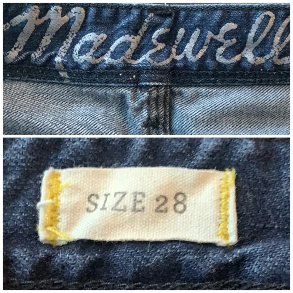 Madewell Women's Jeans Slim Fit 8" Mid Rise Ankle Dark Blue Indigo Wash Size 28 - Image 6