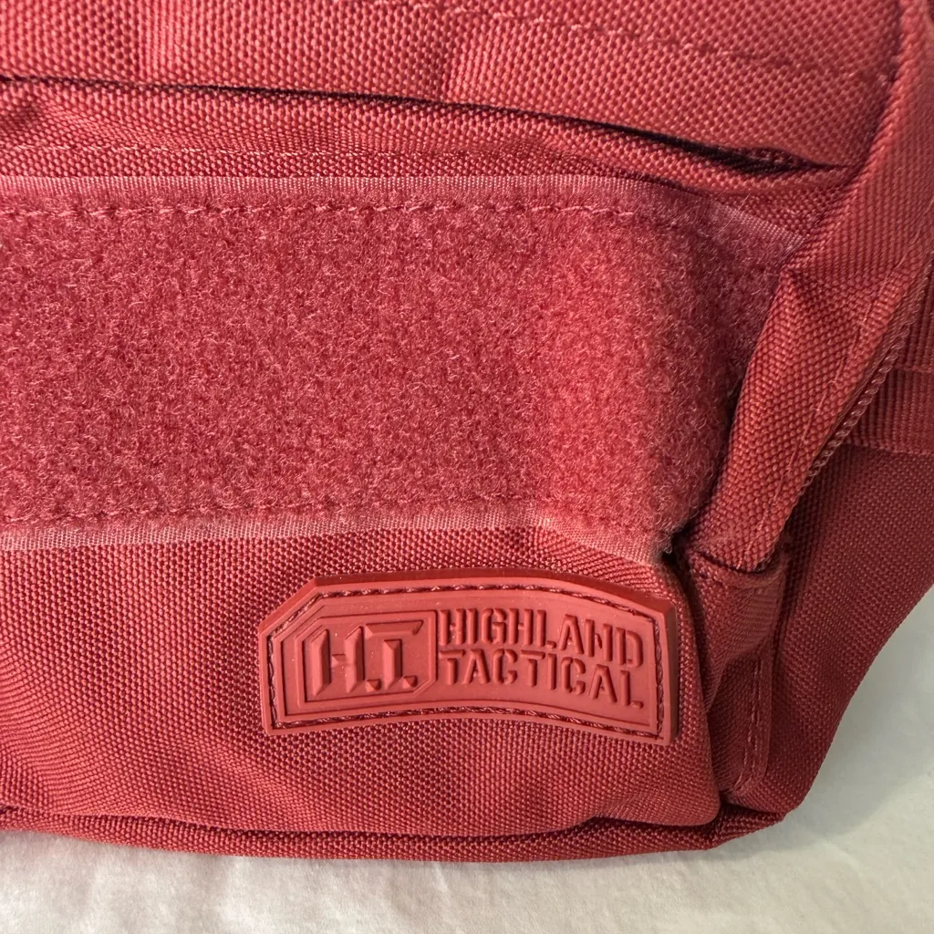 Highland Tactical Utility Fanny Pack Waist Crossbody Unisex’s Red - Image 3