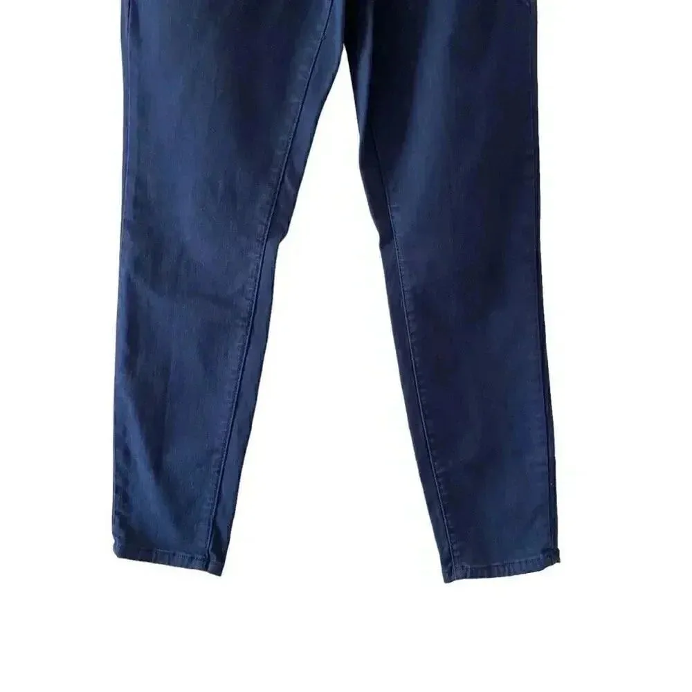 Tahari Denim Jeans Navy Skinny Leg Designer Cotton Blend Mid-Rise SZ 8/29 # 1582 - Image 9