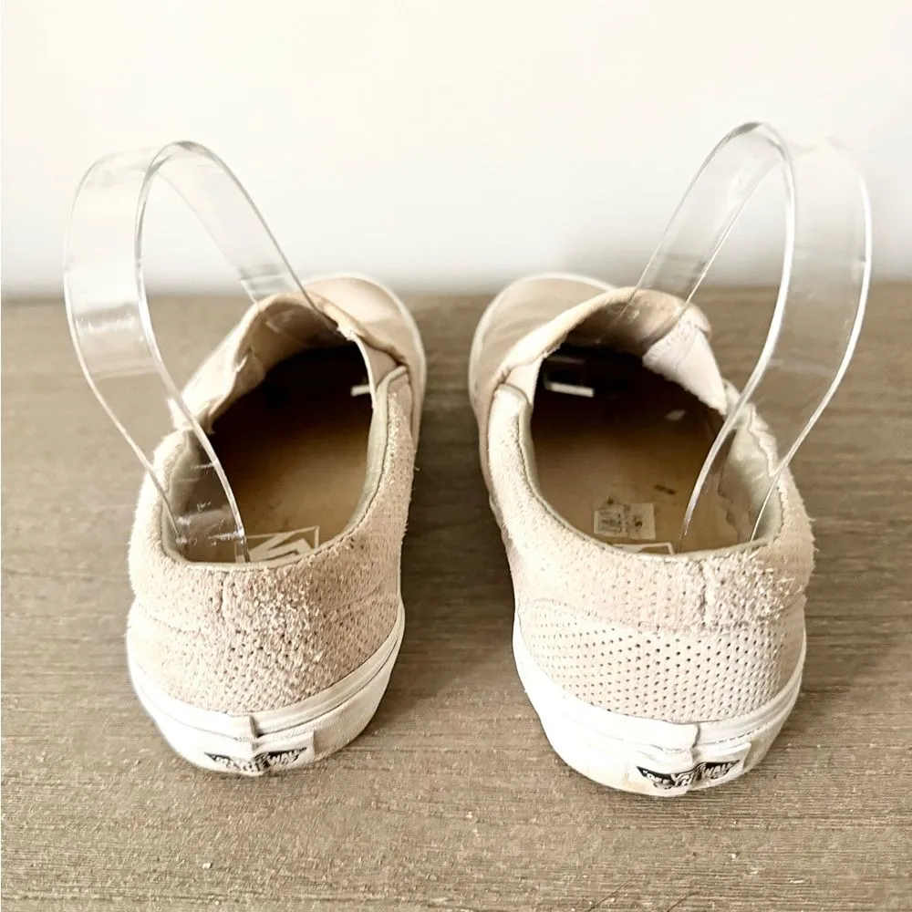 Vans Slip on Sneaker in Perforated Tan - Size 6.5 - Image 5