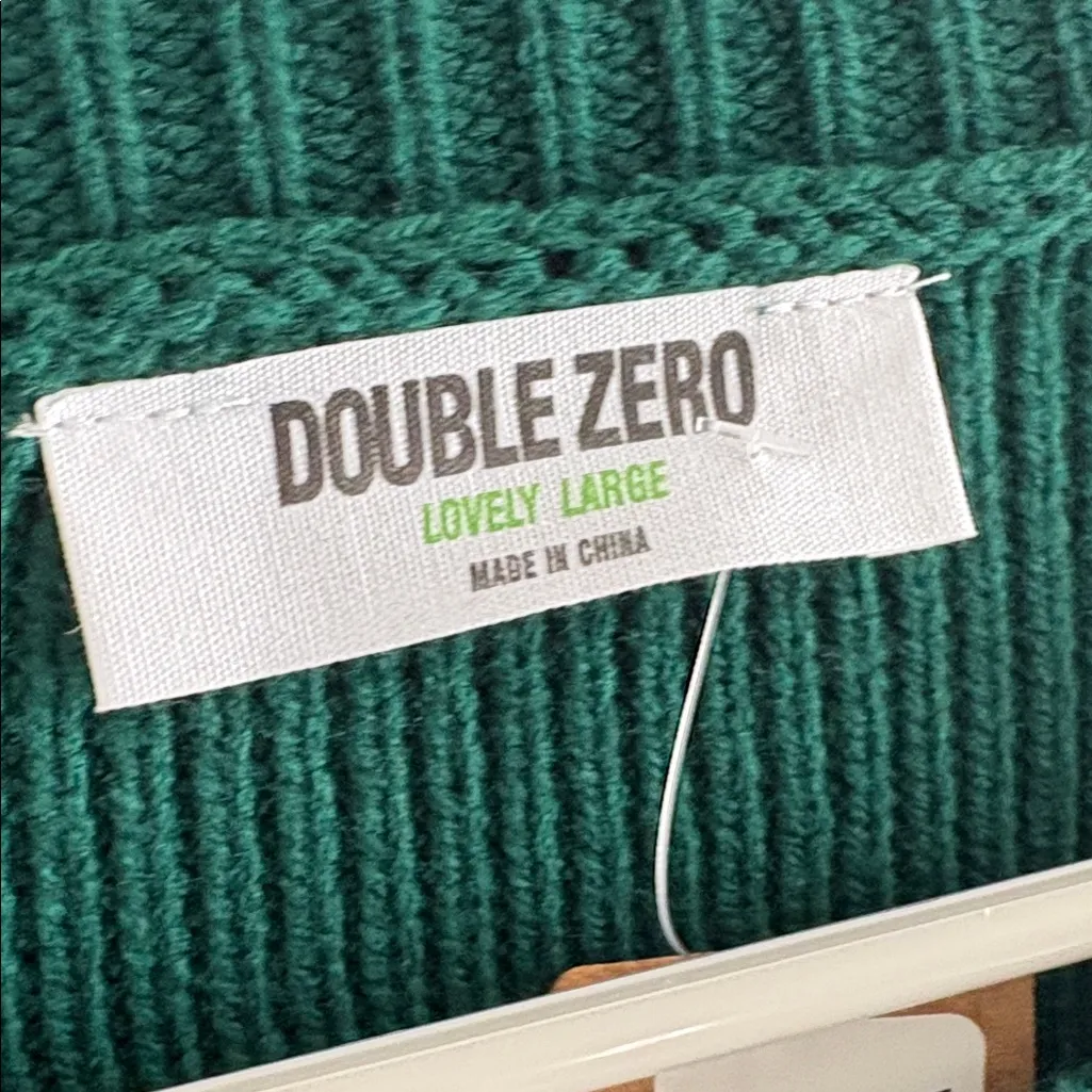 Double Zero Forest Green Knit Sweater - Image 4