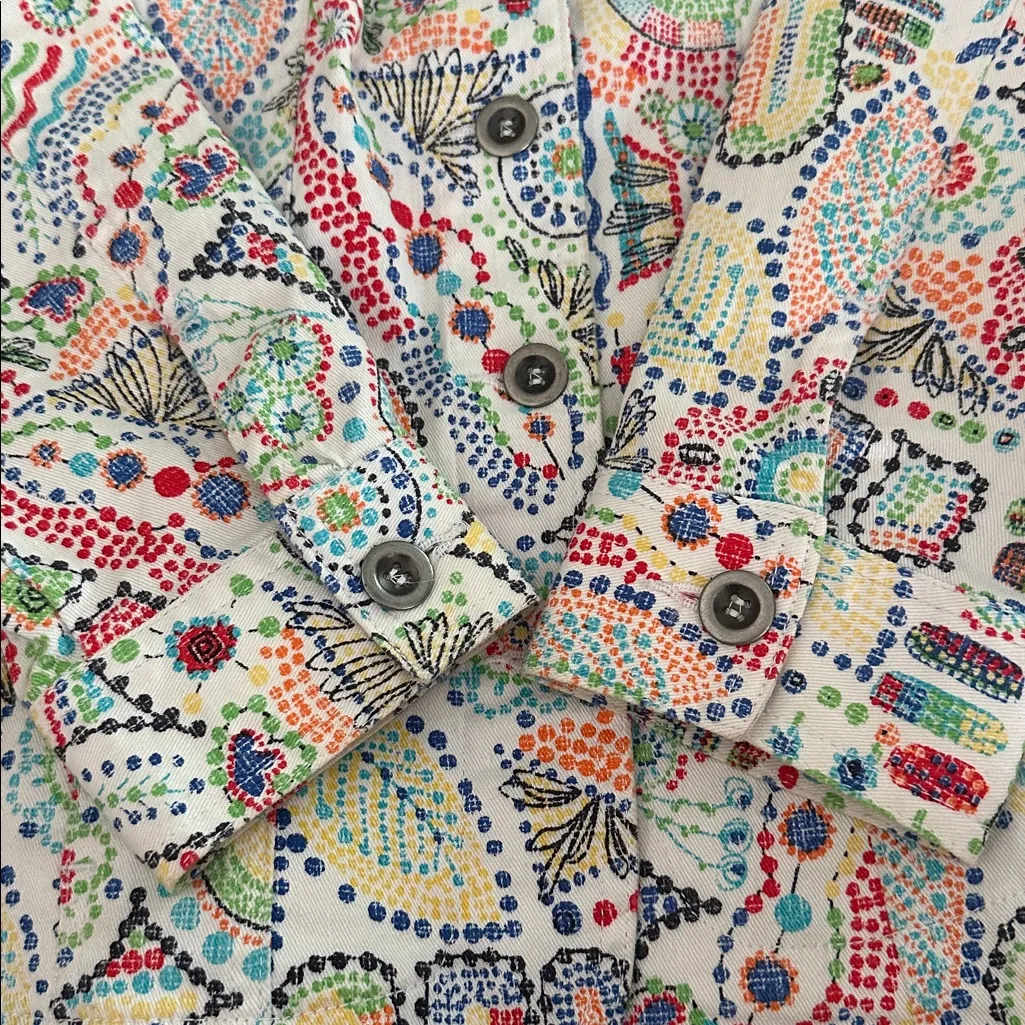 Ruby Rd. Multicolor Button Down Jacket Size 10P - Image 11