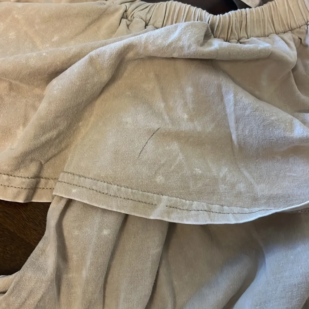 Umgee USA Off The Shoulder Tank Acid Wash Neutral Boho Dress Large - Image 8