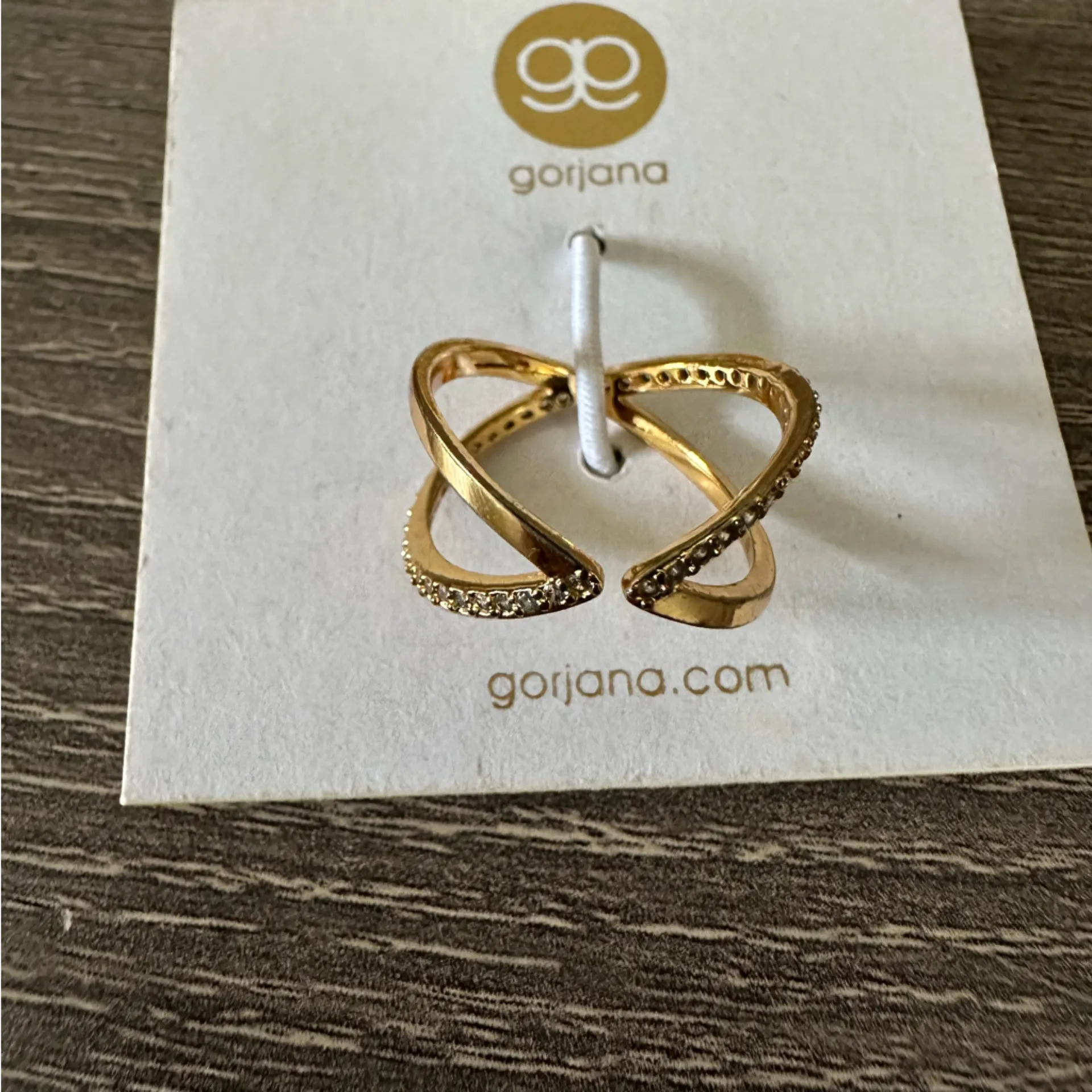 Gorjana Orbit Shimmer Ring 7 18K Gold Plated - Image 4