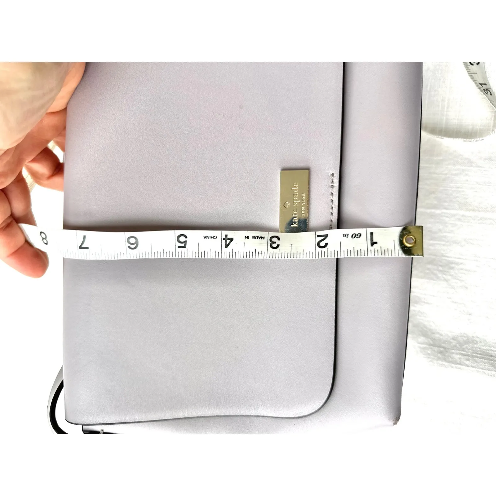 Kate Spade Putnam Drive Crossbody Bag‎ Lilac Purple Leather Flap Shoulder Bag - Image 13