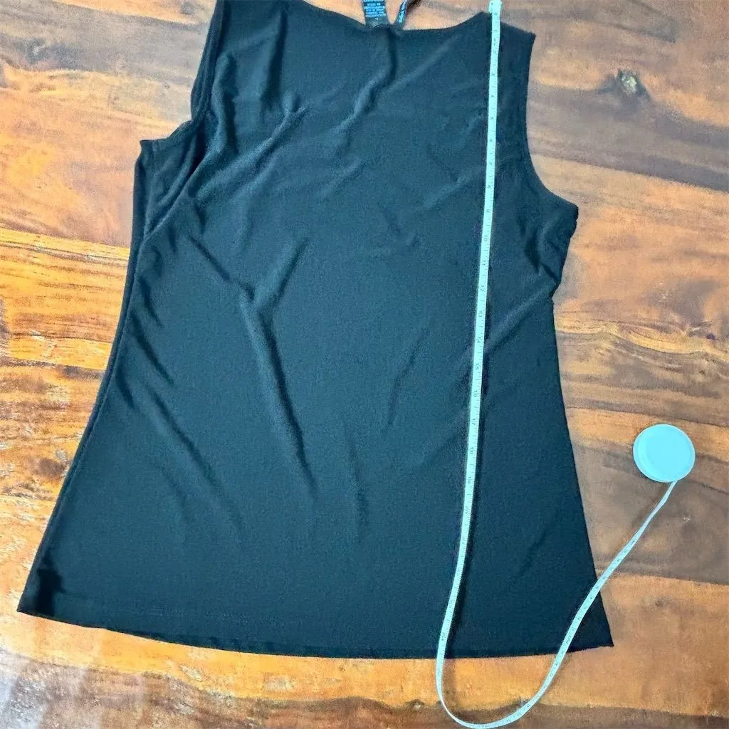 Saint Tropez West‎ Women's Sleeveless Black Tank Top Size L Casual Knit - Image 6