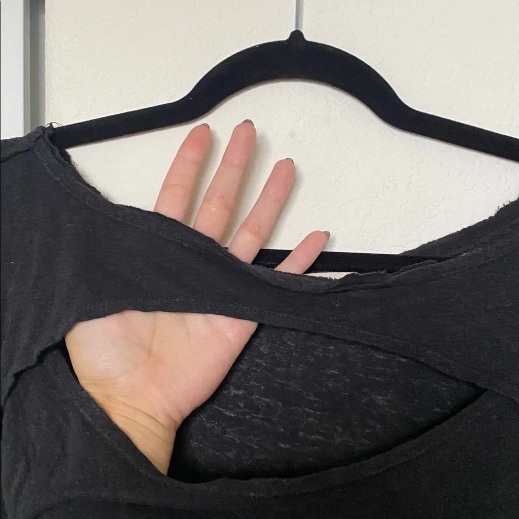 We The Free Short Sleeve Cut Out Tee - Image 2