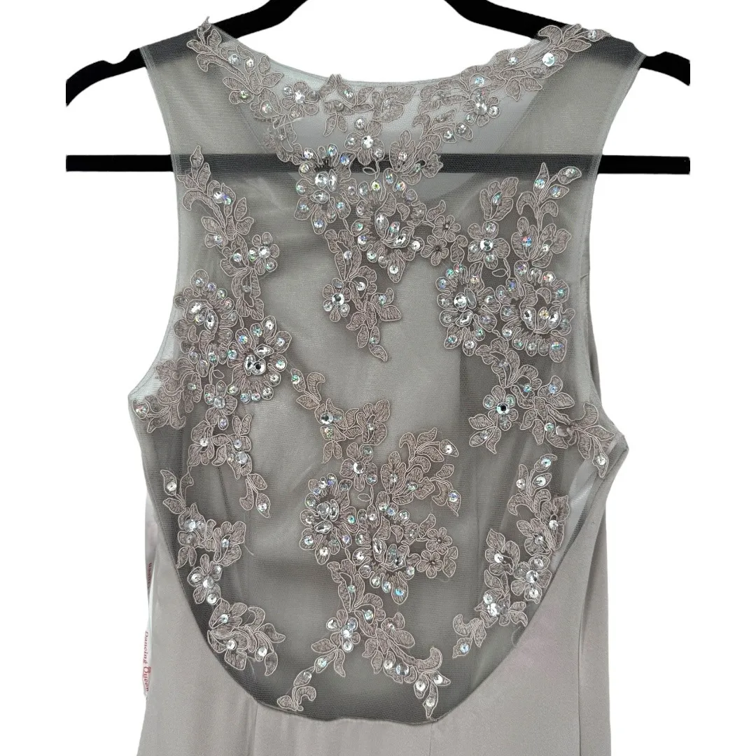 NWT Dancing Queen Sleeveless Sequin Embellished Formal Long Dress‎ Gown Size XS - Image 8