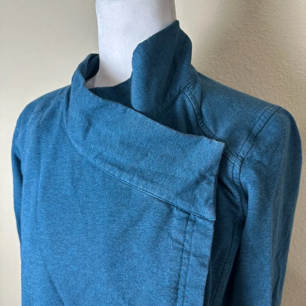Lululemon Coast Wrap II Jacket Long Sleeve Top Coat Size 10 Teal - Image 5