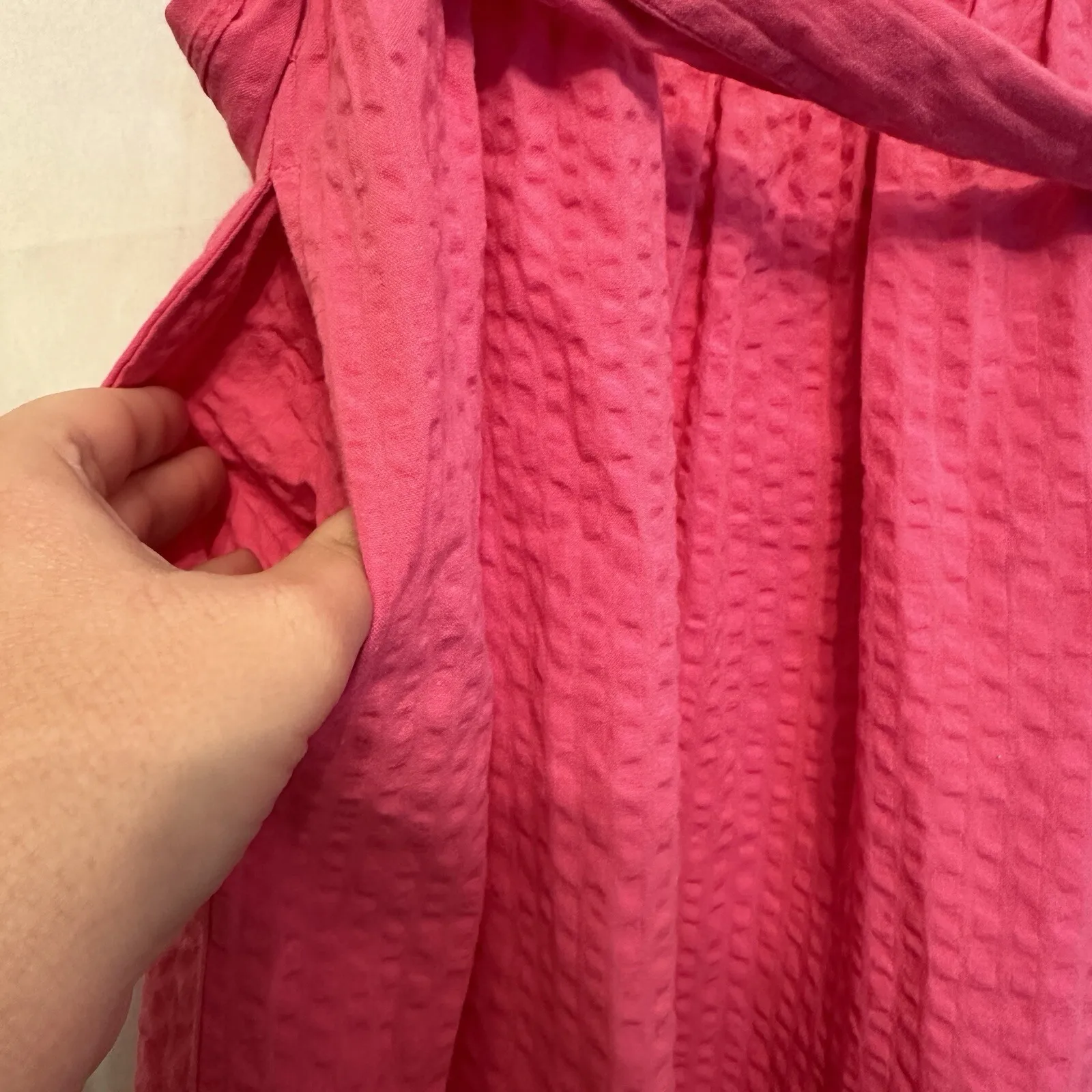 Barbour Women Size 6 Begonia Pink Sea Daisy‎ Dress Anthropologie Saks Nordstrom - Image 4