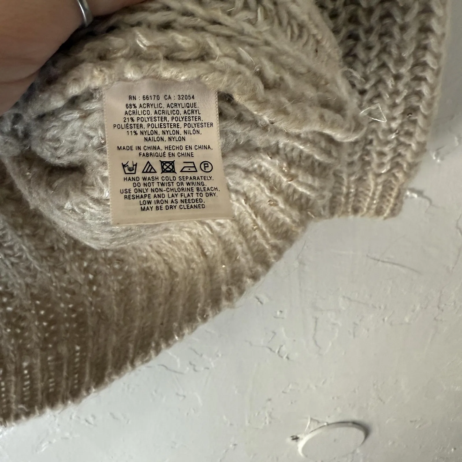 United Knitworks Sweater Womens Small Chunky Knit Sequin Pullover Cozy Winter - Image 7