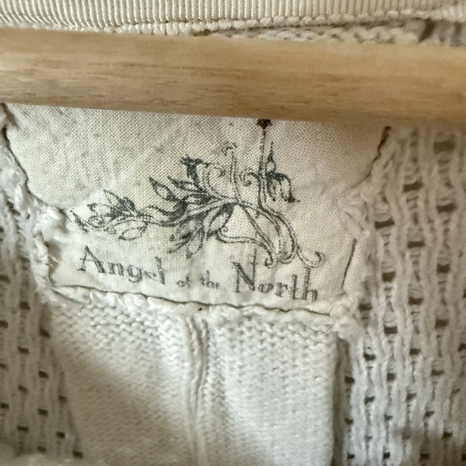 Anthropologie Angel of the North Nulia Circle Hem Swing Sweater Cream Cashmere - Image 3