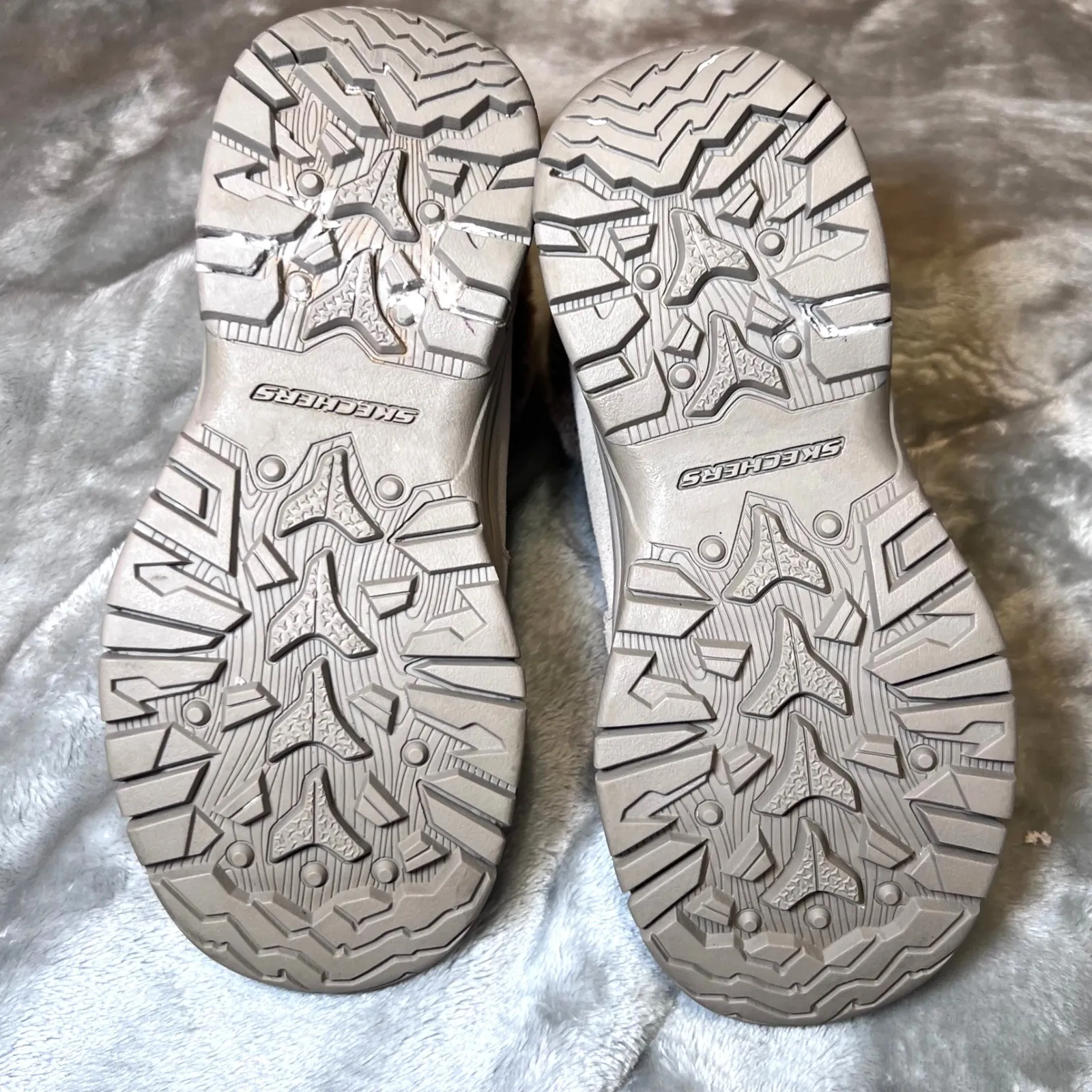 Skechers Trego Falls Ankle Boots Womens 5 Taupe Waterproof Faux Fur Lined Winter - Image 12