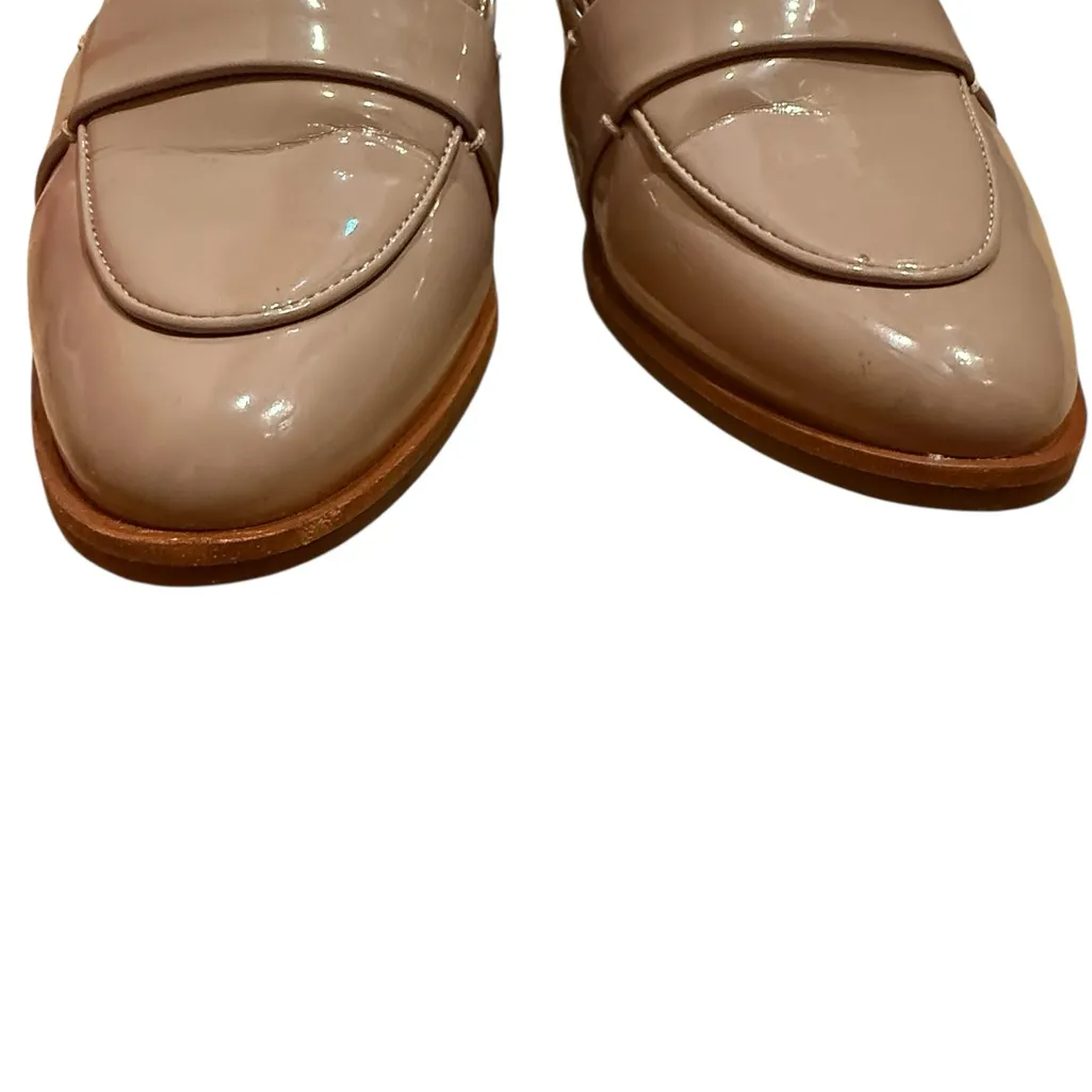 AEROSOLES Glossy Beige Loafers - Image 5