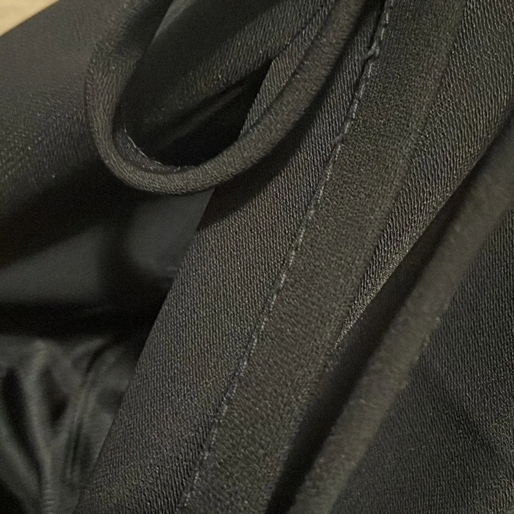 Zara Jumpsuit‎ With Drawstring and Button Detail Navy Blue Size Small - Image 11