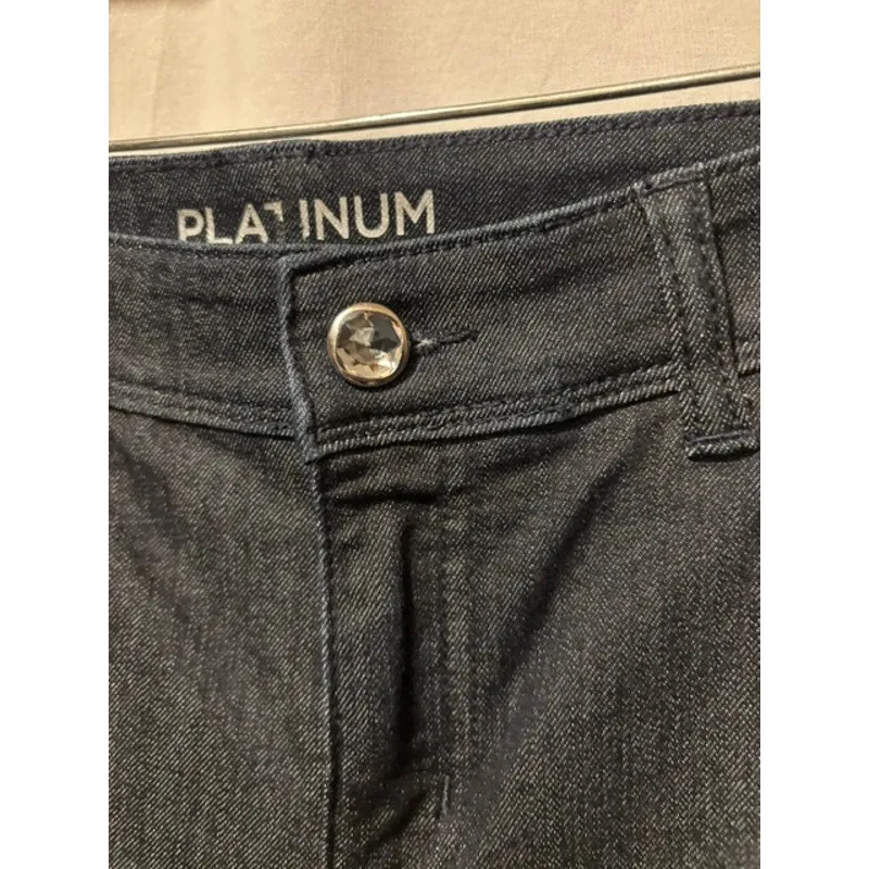 Chicos Platinum Dark Wash Denim Jean Embellished Jacket Pant Lot 2 XS/S - Image 9