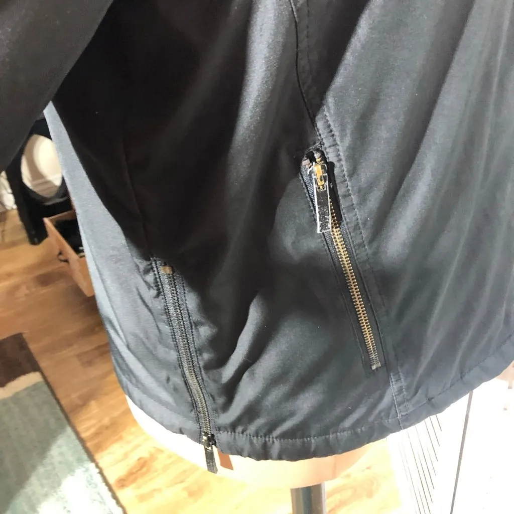 Kenneth Cole Reaction Moto Jacket Waterproof Zipper Front Pocket Black sz XL - Image 9