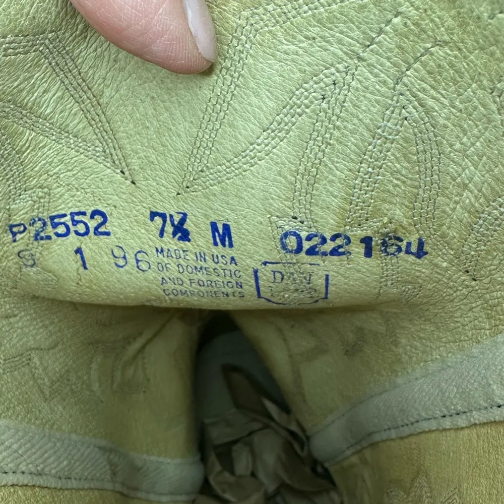 Dan Post  Vintage Brown Leather Cowboy Boots Women's 7.5 M Western Cowgirl Rodeo - Image 11