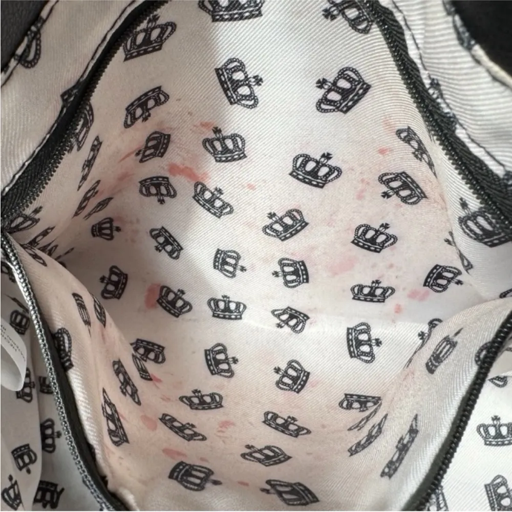 JUICY COUTURE Edgy Black Handbag Shoulder Bag Crossbody with Gold Chain Details - Image 16