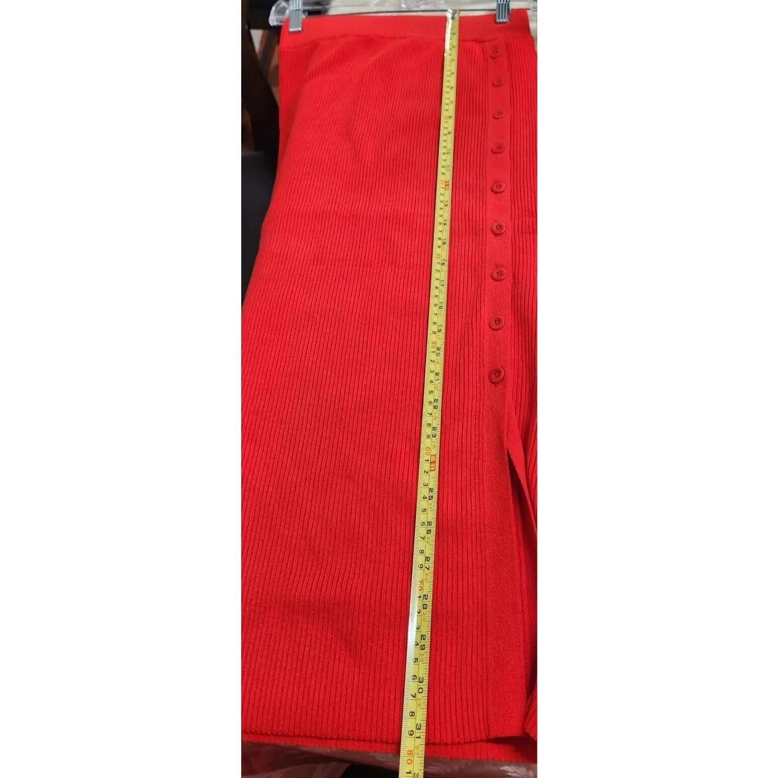 LITA BY CIARA  revolve True Rib Skirt in Fiery Red Size M. B30 - Image 6