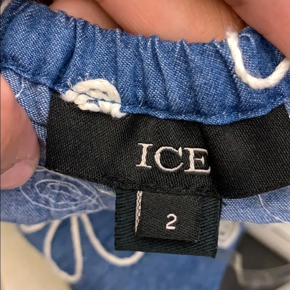 ICE embroidered shift dress Blue Size 2 - Image 8