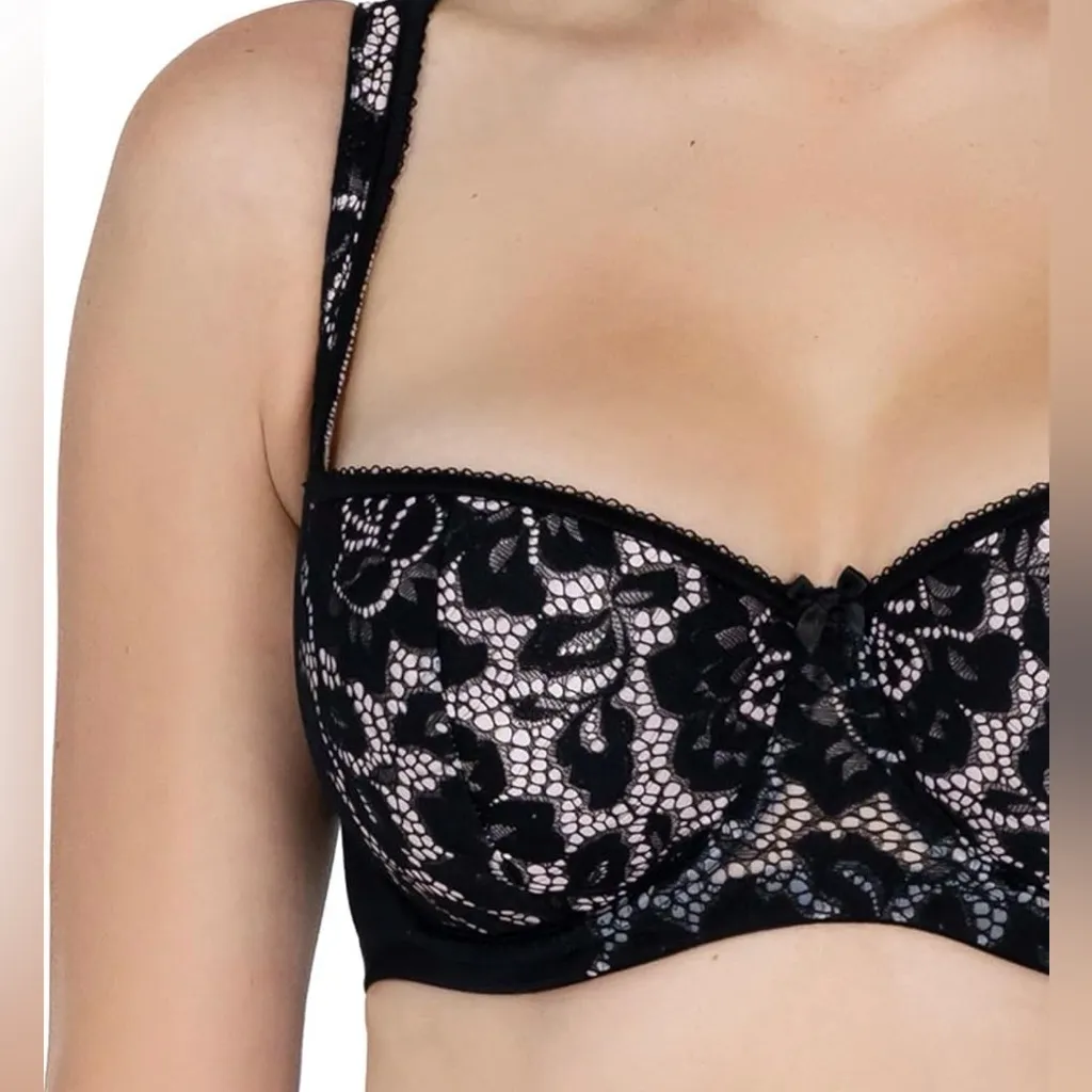 Elegant Black Lace Women's Bra 36 DD/E Size undefined - Image 3