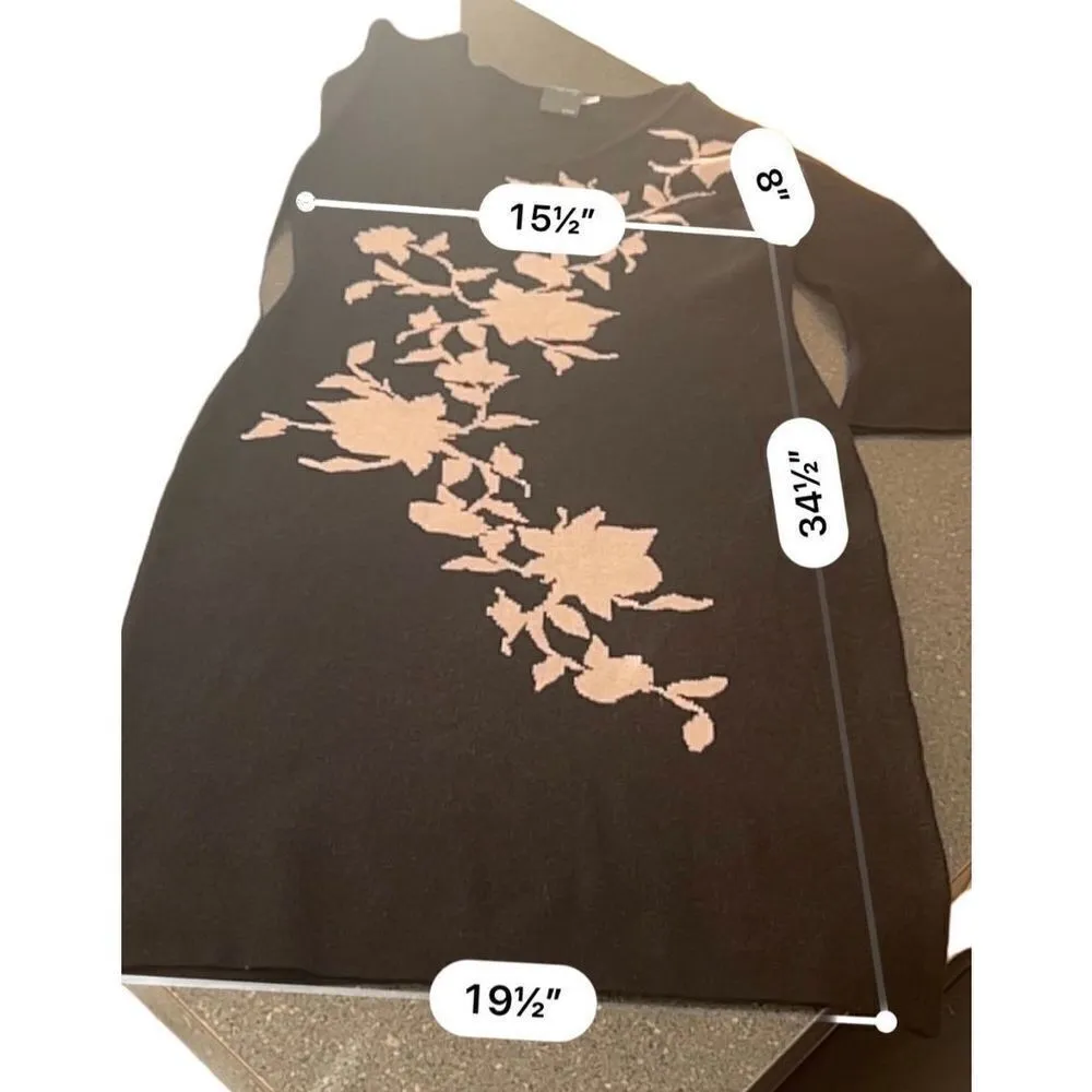 Gabby Skye Striped Long Sleeve Bodycon Sweater Dress Size Medium - Image 6