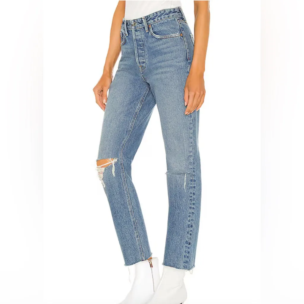NWT GRLFRND Karolina High Rise Straight Crop Jeans in The Valley Sz 27‎ $215 - Image 3
