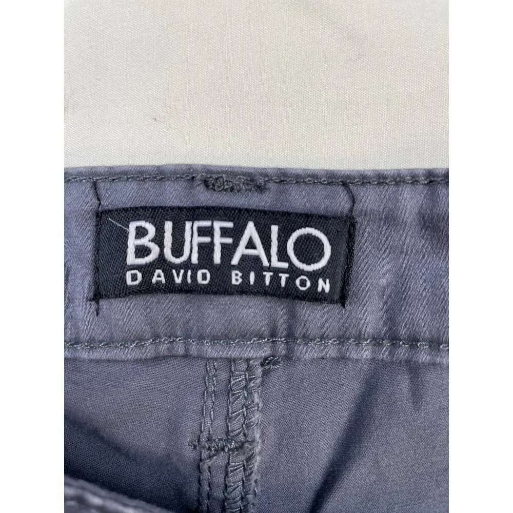 Buffalo David Bitton Women's Gray Stretch midrise Skinny ankle Sz 16/36 SKU 4934 - Image 3