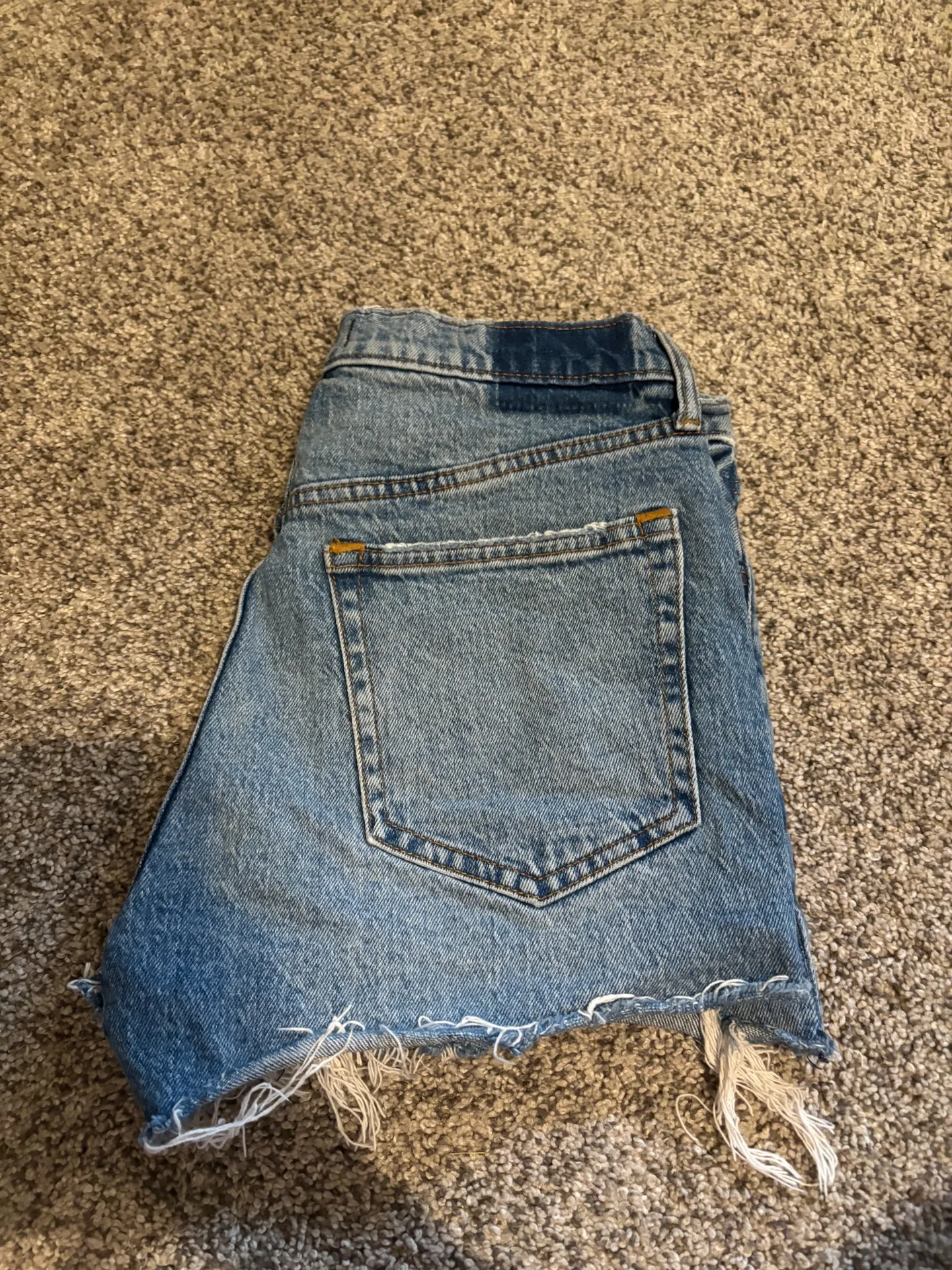 Abercrombie & Fitch Blue Jean Shorts - Image 2