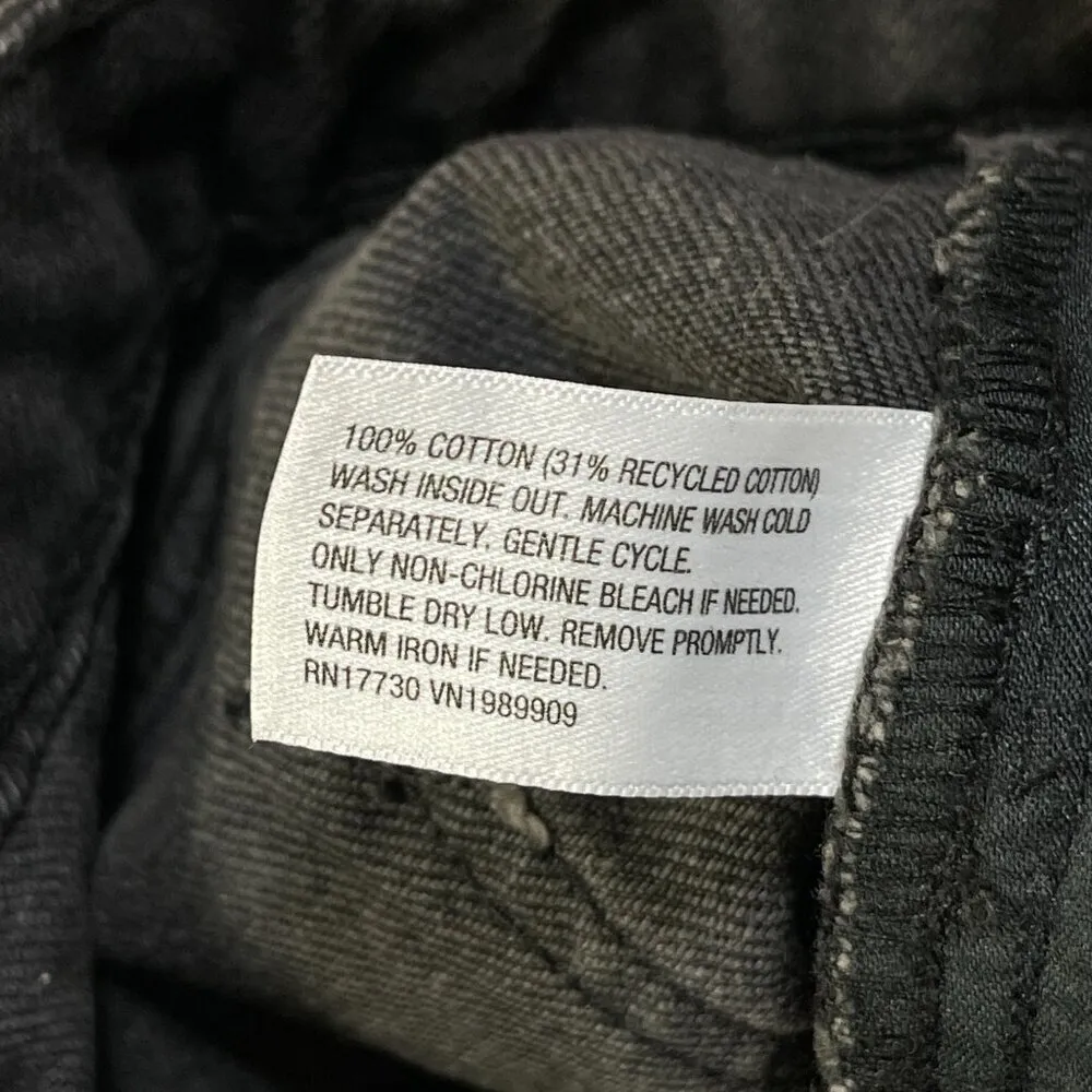 Wild Fable Women's Black Jean Shorts Denim Distressed Raw Hem Size 14 - Image 8