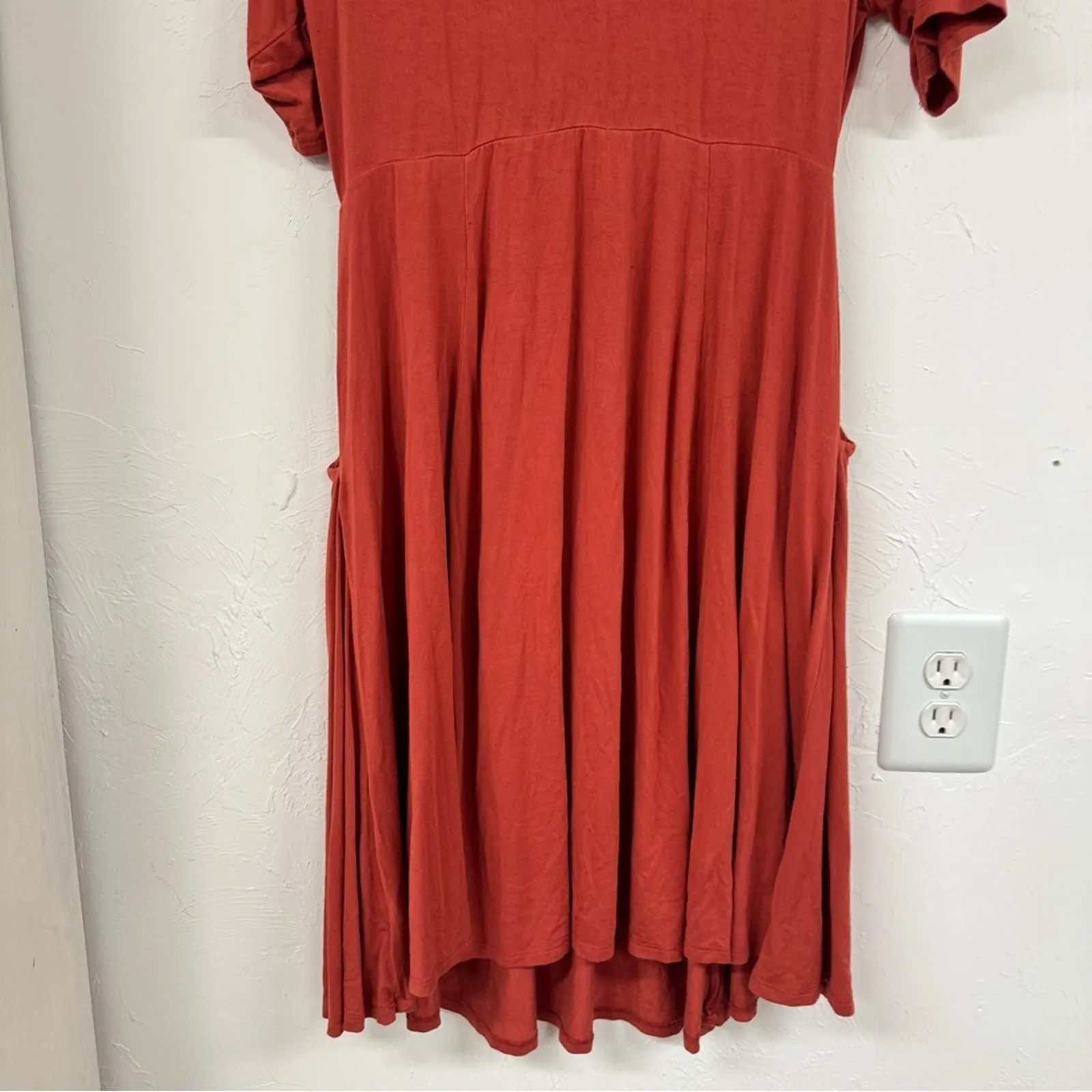 Torrid Super Soft Knits Orange Short Sleeve Jersey Knit Mini Dress 00 Large Cozy - Image 8