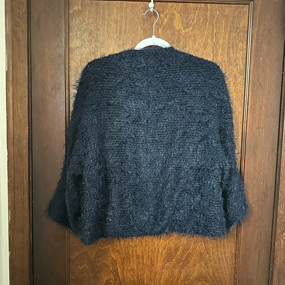 Anthropologie Ottod'ame Nemi Shaggy Topper Cardigan Sweater Size 8 - Image 4