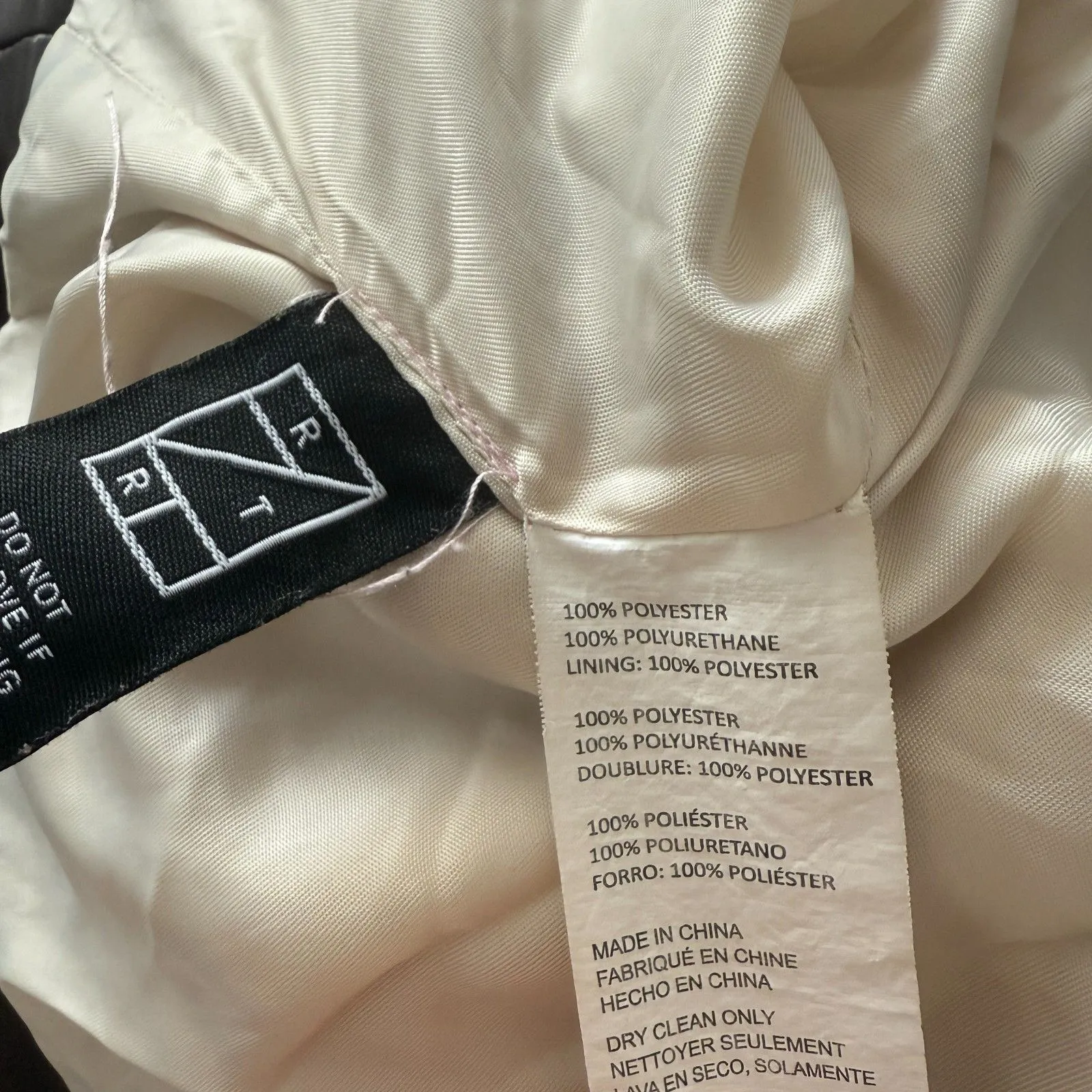 Peter Som  Quilted Leather Sherpa Jacket Size Medium - Image 11