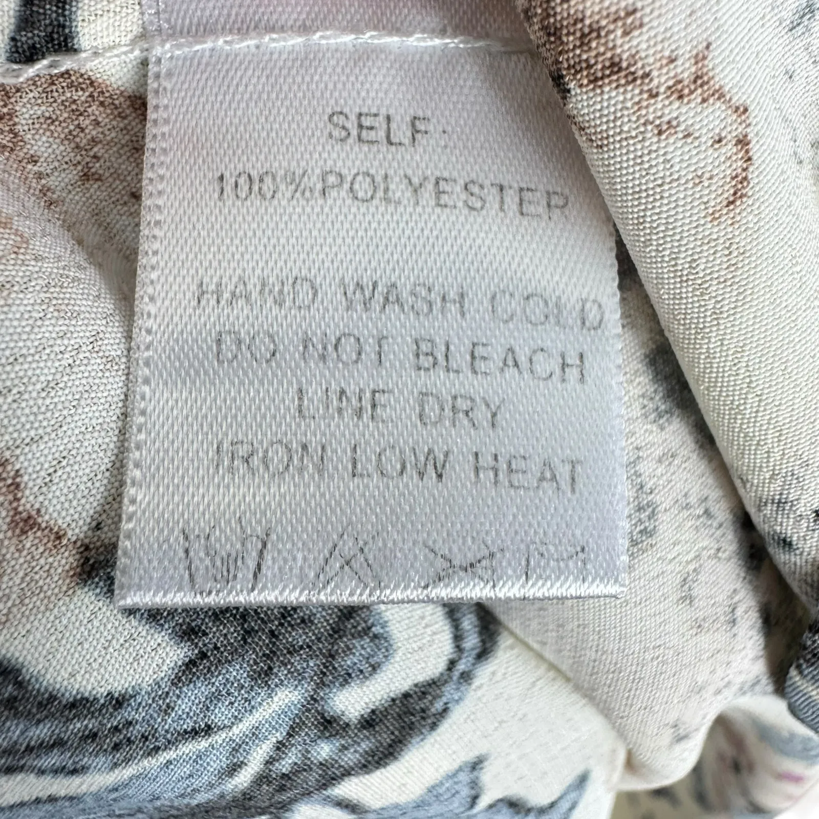 ee:some Floral Short Sleeve Blouse Large Blue - Image 6