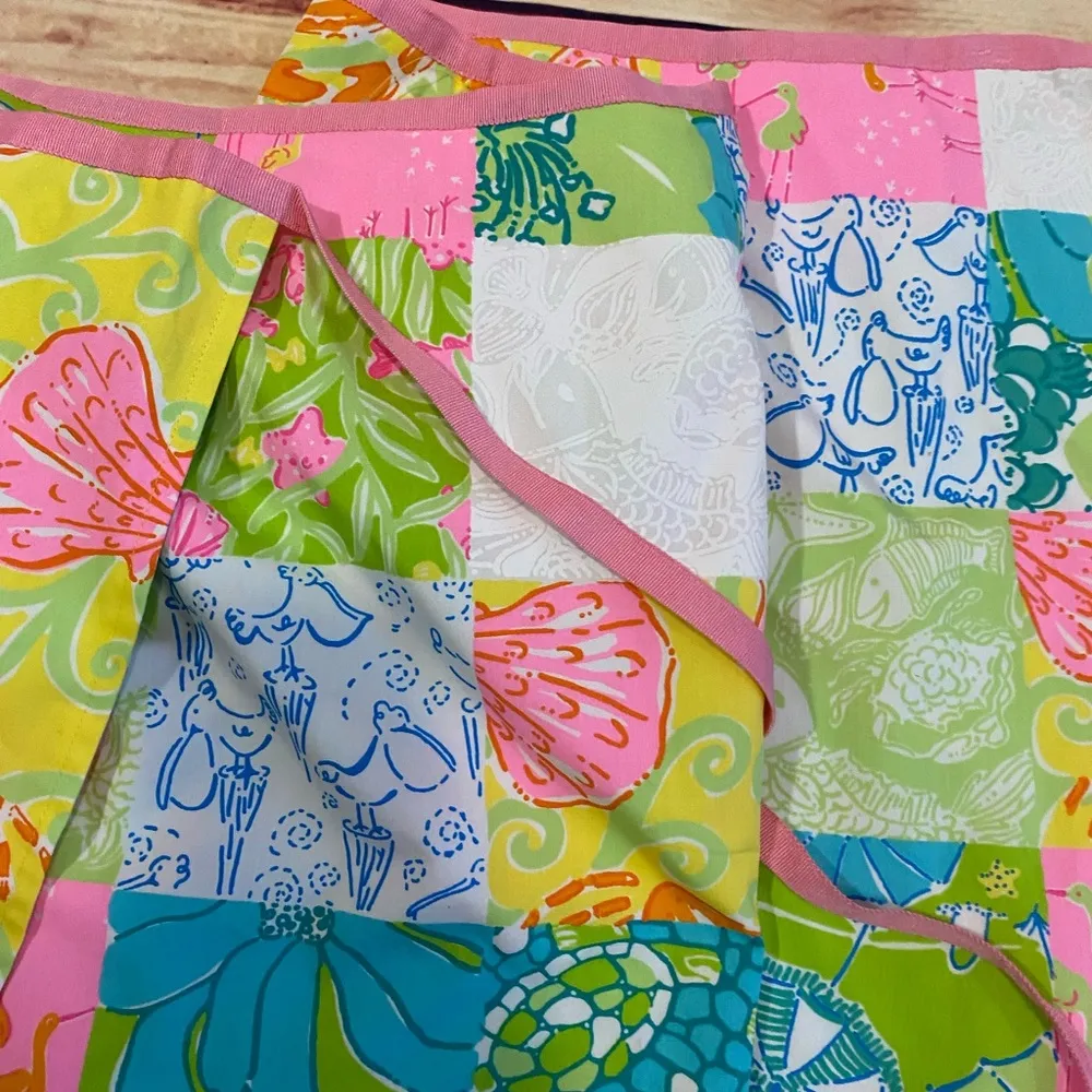 NWT Lilly Pulitzer Delia Sunrise Sand Bar & Patchwork 2 in 1 Reversible Skirt - Image 3