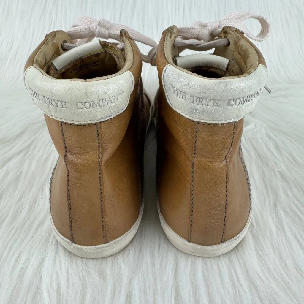 Women's Frye Dylan Leather High-Calf/GRY Lace-up High Top Sneakers Sz 9.5M 70047 - Image 5