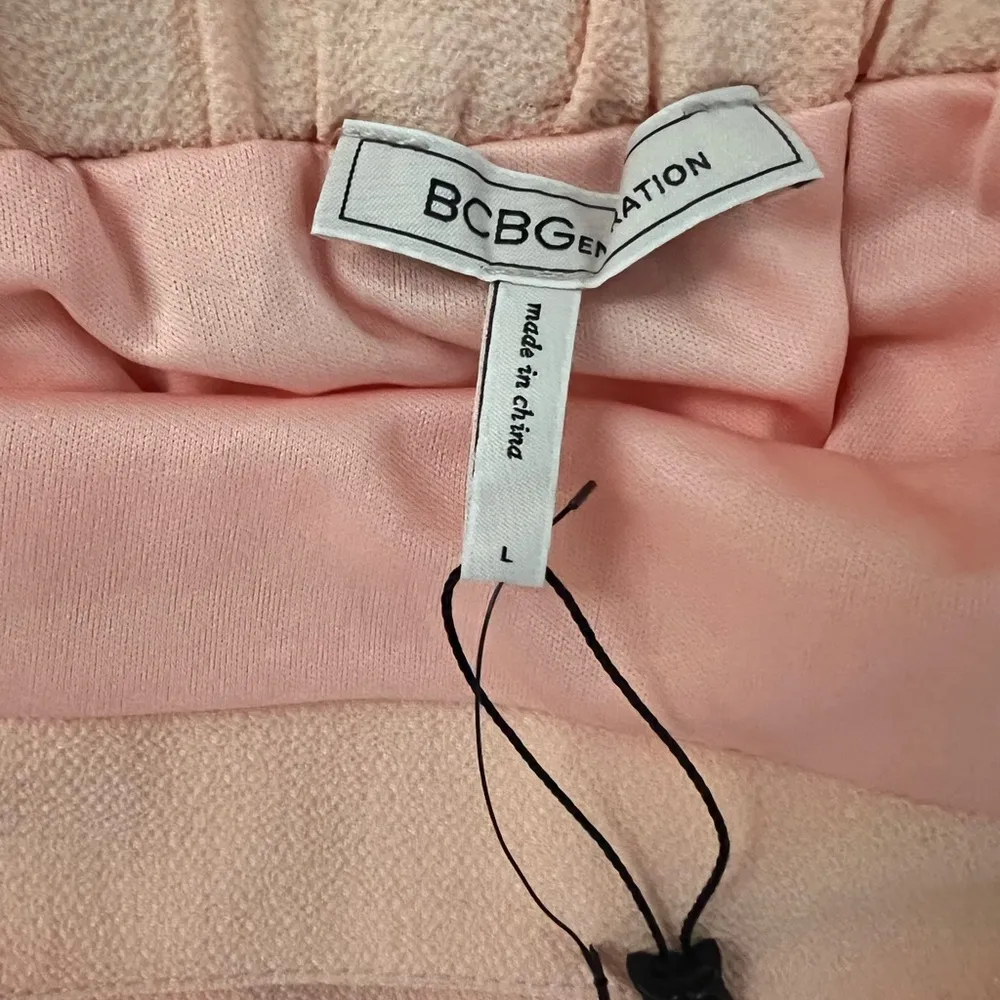 BCBGeneration Tropical Peach Pink Maxi Skirt Side Slit Size Large, NWT - Image 8