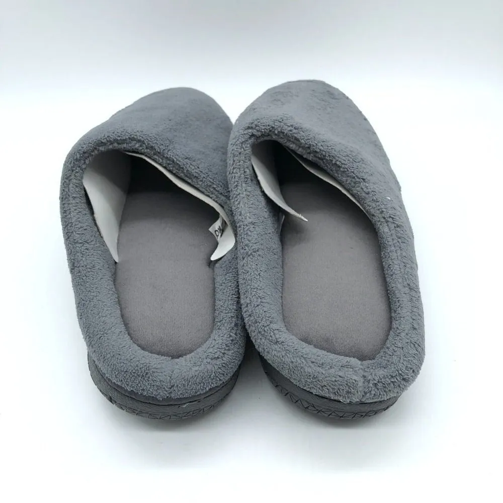 Moxo Womens Clog Slippers Fleece Fuzzy Gray Slip On US Size 8.5 - Image 3