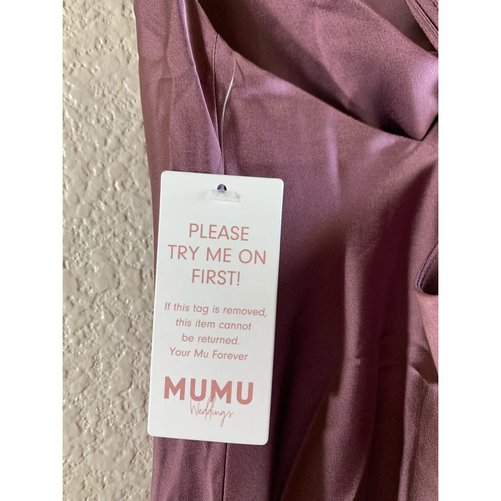 Show Me Your Mumu Verona Cowl Dress Dusty Plum Luxe Satin M NWT - Image 5