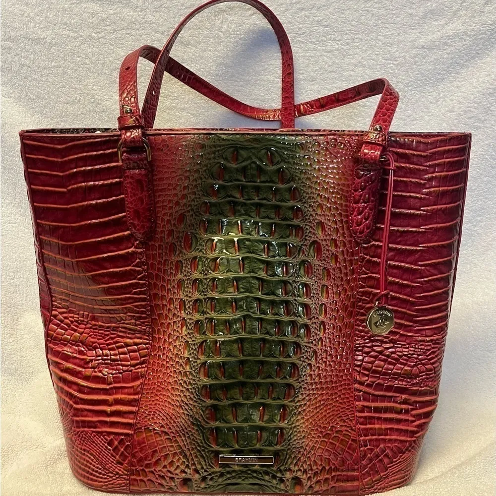 Brahmin Abigail Tote Garland Ombre Melbourne Leather NWT - Image 3