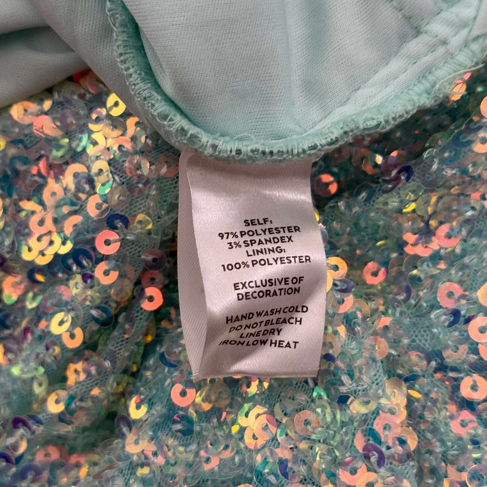 Windsor sequin sparkly iridescent blue prom homecoming mini dress - Image 8