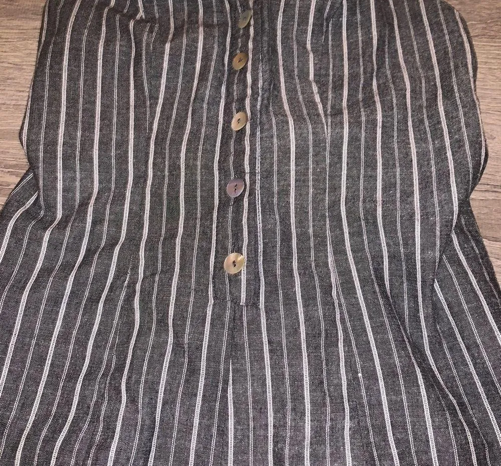 pinstripe halter romper small - Image 3