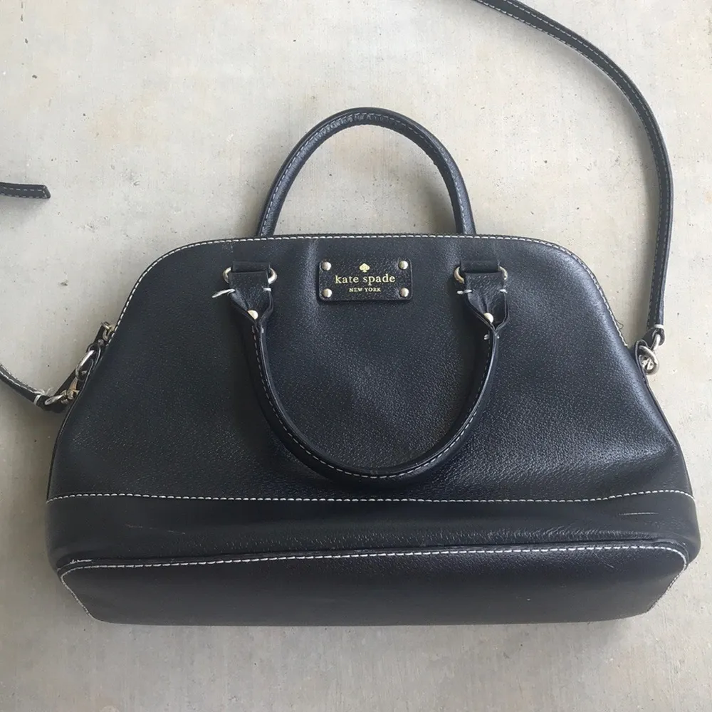 Kate Spade Black Dome Crossbody Hand Bag Purse - Image 2