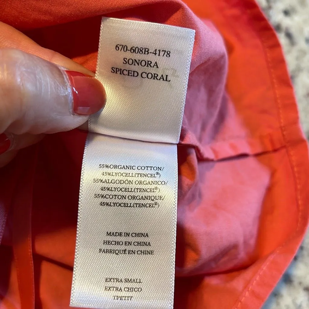 Rails Womens Flutter Sleeve Smocked Square Neck Sonora Top Spiced Coral Size XS‎ - Image 7