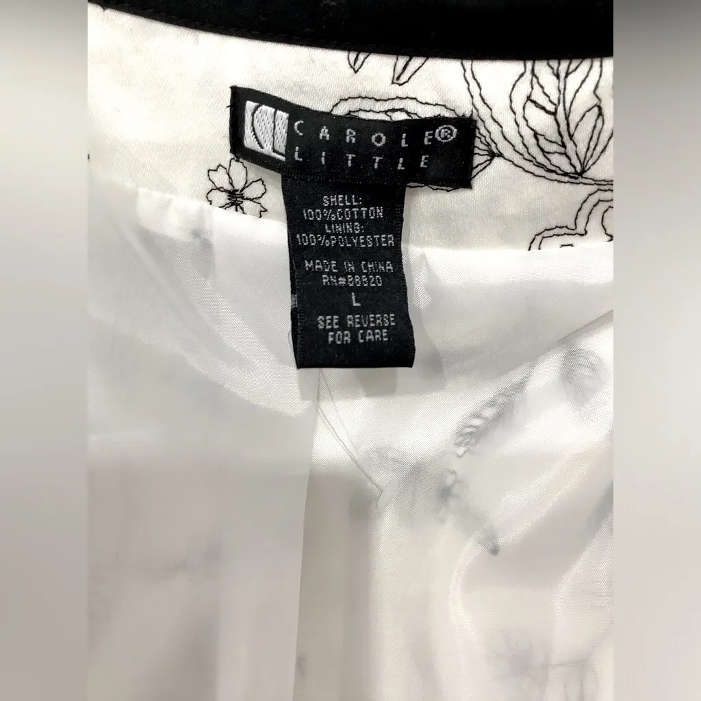 Dressy women’s cotton jacket 🌸 Black Size L - Image 8