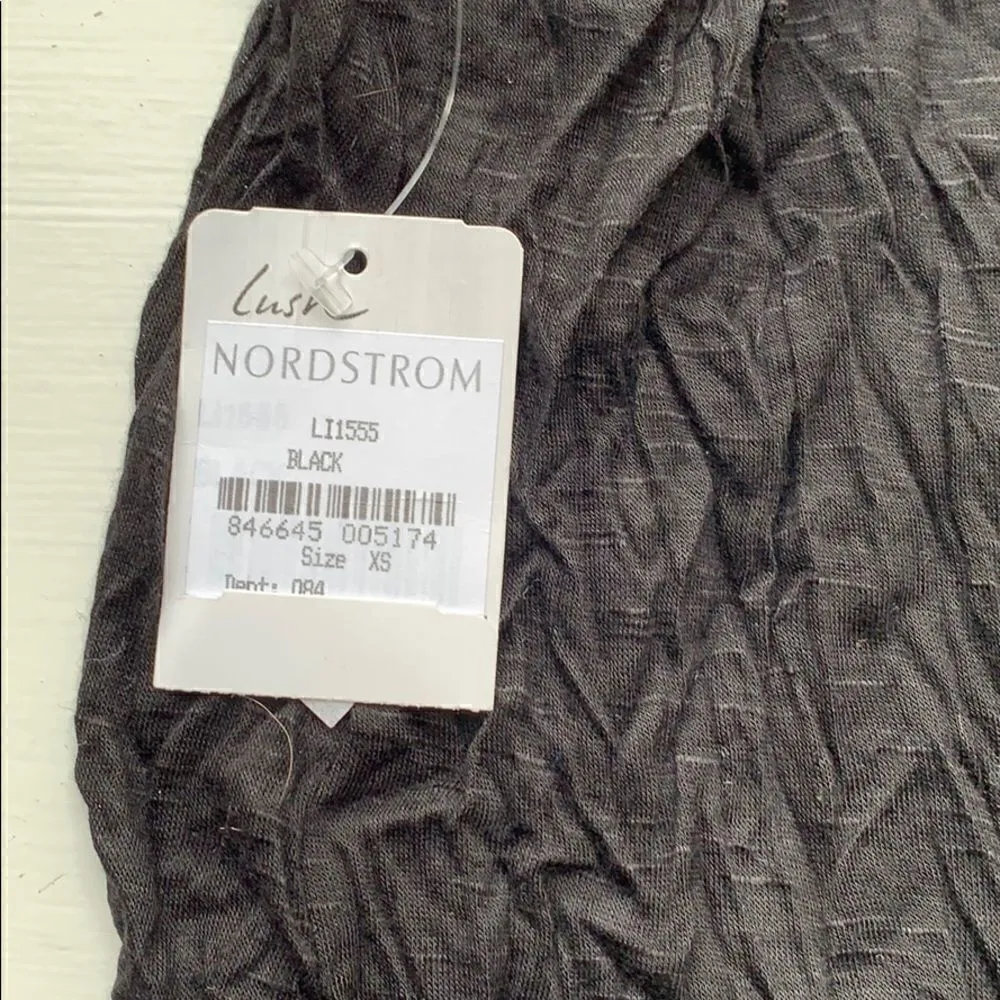 NWT Lush Nordstrom XS black tank top - Image 3