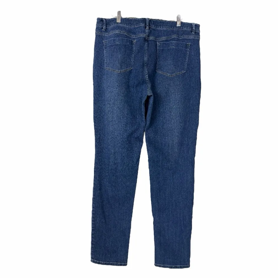 J.Jill Jeans Weekender Straight Leg Mid Rise Medium Wash Women’s Size 16 Tall Blue - Image 5