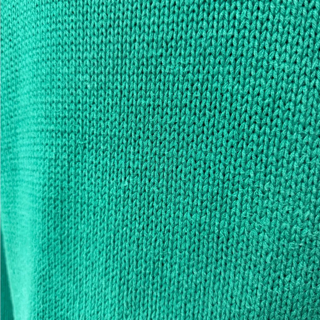 Vintage Green Southwestern Graphic Mock Neck Sweater Size Medium, Retro Aztec - Image 8